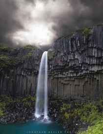 A Waterfall In Iceland Photographer Jonathan Besler 