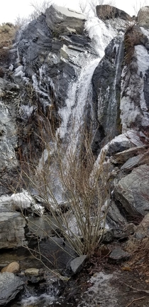 A waterfall in the desert of Nevada  X