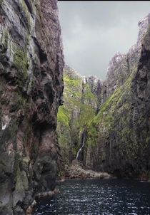 A waterfall on faeroer islands 