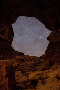 A window to the stars - Arches Natl Park UT 