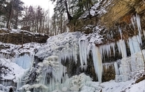 A winter waterfall 