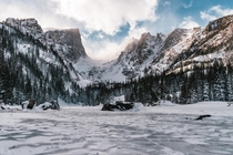 A Winter Wonderland at Dream Lake Rocky Mountain National Park CO 
