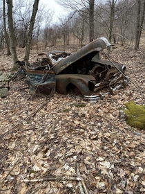 Abandon car in the woods that I found on my property in ny