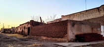 Abandon condos next to an abandoned train station in Nuevo Casas GrandesMexico