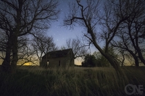 Abandon shack in the middle of Nebraska 