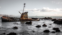 Abandon ship off of the coast in central California