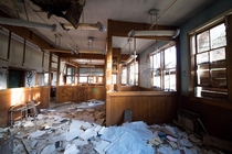 Abandoned administrative office in abandoned Colorado mining town