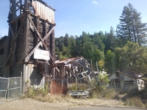 Abandoned and decaying mercury mine in guerneville CA