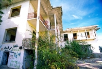 Abandoned apartments on Heybeliada Turkey  