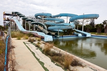 Abandoned aqua park in Protaras Cyprus