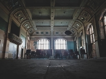 Abandoned asylum ballroom