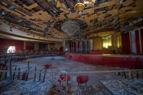 Abandoned ballroom in a former Catskill Resort