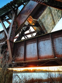 Abandoned bascule bridge in Ontario Canada