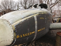 Abandoned Beechraft Military plane near Janesville WI