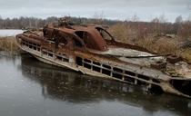 Abandoned Boat in Chernobyl 