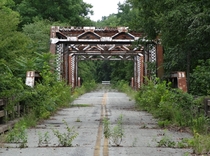 Abandoned bridge over Roanoke River Clover VA 