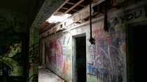 Abandoned building at an old Nike missile site