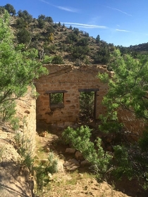 Abandoned building in Sego Canyon near Thompson Springs Utah