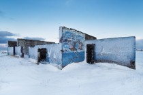 Abandoned building near Sandgeri Iceland 