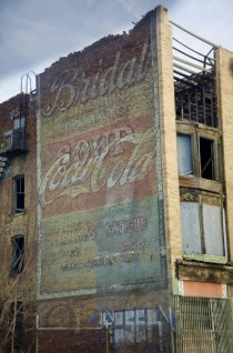 Abandoned Building with old Advertisements in Newark NJ 