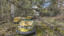 abandoned bumper cars