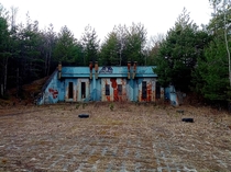 Abandoned bunkers and buildings from cold war 