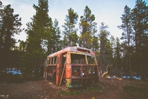 Abandoned bus in Nederland Colorado Photo by RattTrap Artistry 