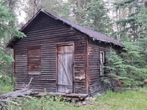 Abandoned cabin in the middle of nowhere Canada