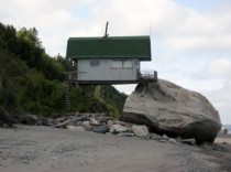 Abandoned cabin near Nikiski Alaska  