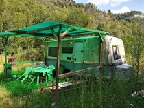Abandoned camping site next to Narni in Italy