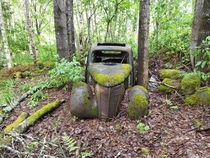 Abandoned Car Ford in swedish forest