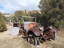 Abandoned car in Joshua Tree National park CA