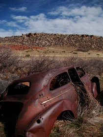 Abandoned car near Owl Canyon CO 