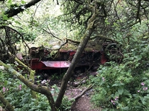 Abandoned car Tintagel UK