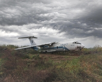 Abandoned cargo plane IL- 