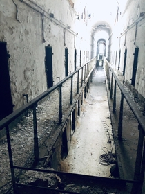 Abandoned Cell Block at Eastern State Penitentiary in Philadelphia PA