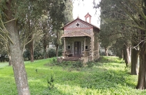 Abandoned Chapel in the middle of Florence countryside Italy