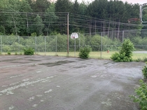 Abandoned Childhood Basketball Court