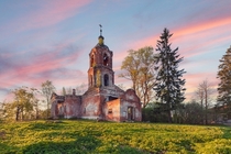 Abandoned church built in  in Russia 