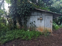 Abandoned Club Med substation in Kauai HI