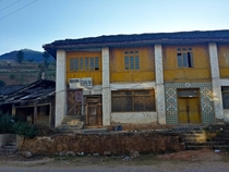 Abandoned commune distribution center and lodging Longling County Yunnan China 