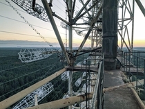 Abandoned Duga radar near Chernobyl
