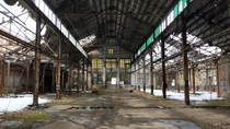Abandoned factory in the woods