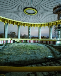 Abandoned fair pavilion