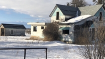 Abandoned farm house in Central Alberta Canada