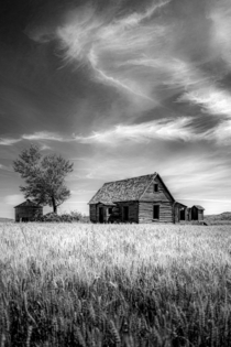 Abandoned farmhouse in Southern Idaho 