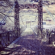 Abandoned Footbridge The Elan Valley Wales UK