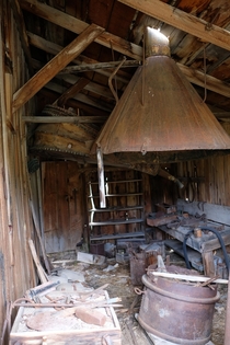 Abandoned forge in Bodie California