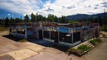 Abandoned Fort Chiniki Gas Station - Near Canmore Alberta