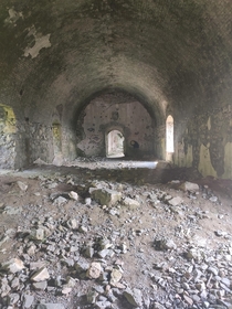 Abandoned fort in Genoa Italy